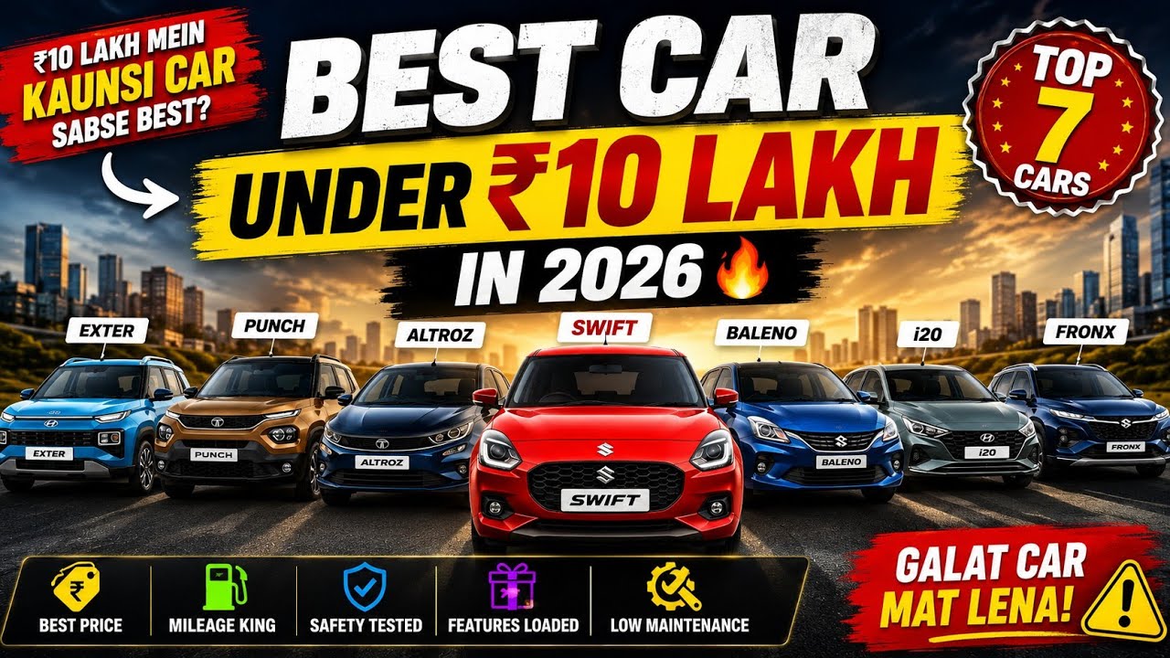 Top 7 Car Under 10 lakh 🤯🏷️ car 🚨 galat Car Mat Le lena 😩🚨
