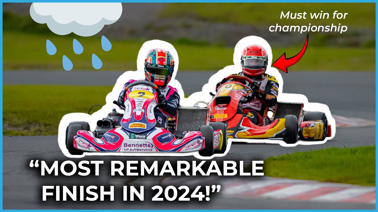 Incredible British KZ Kart Championship Decider... and IT RAINED!