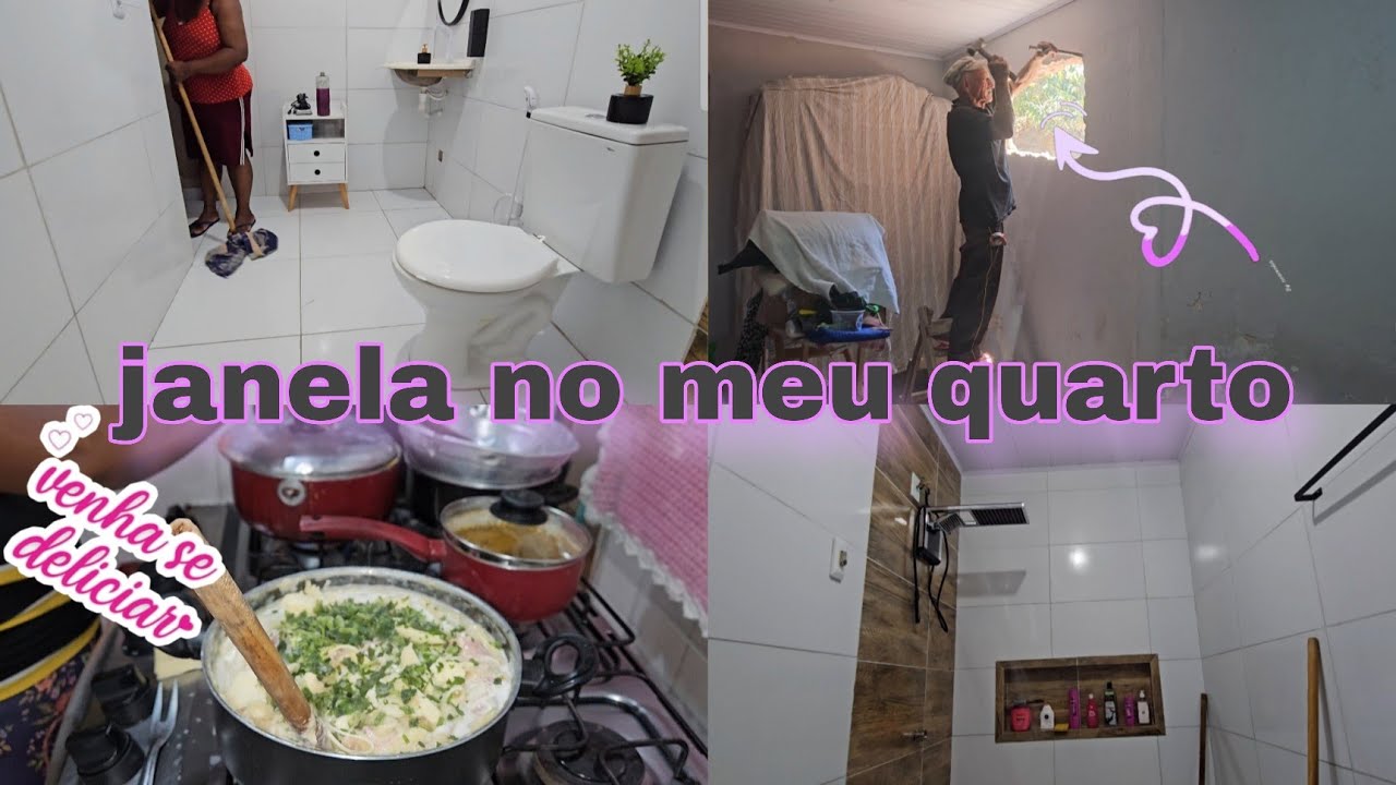 AGORA E SÓ PINTAR TUDO FINALIZADO ABRIMOS UMA JANELA NO MEU QUARTO 