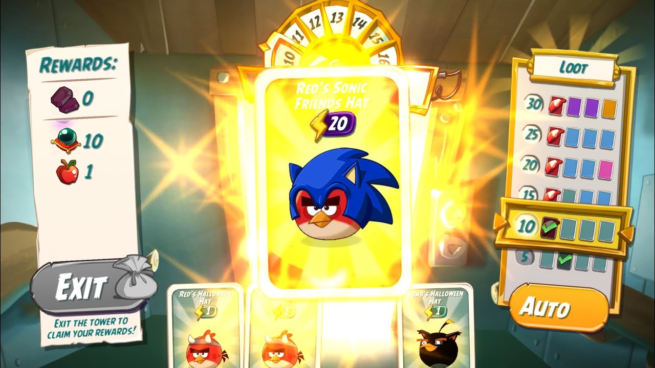TOWER OF FORTUNE | New SEGA SONIC Friends crossover hat set | Angry birds 2 ab2 🦄