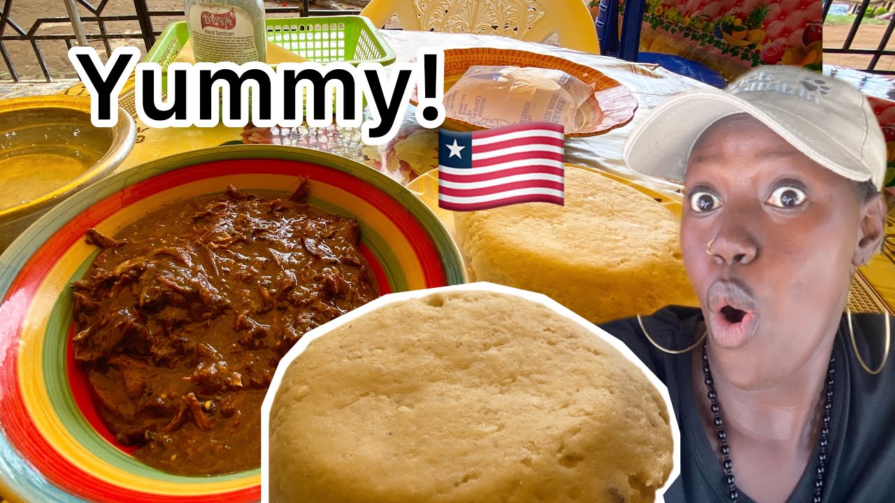 Swallowing Tasty Liberian GB in Nimba County||Best West African Food||Liberia 2023. 🇱🇷