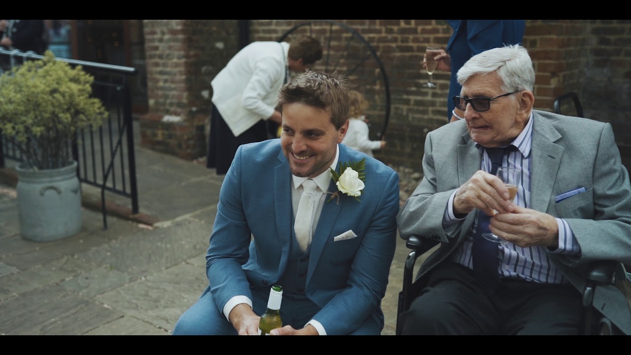 Laura and Paz Wedding film Long furlong barn West Sussex