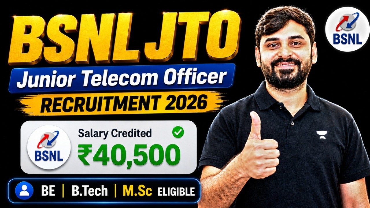 BSNL JTO Recruitment 2026 | Eligibility, Salary & Selection Process | Ankit doyla sir