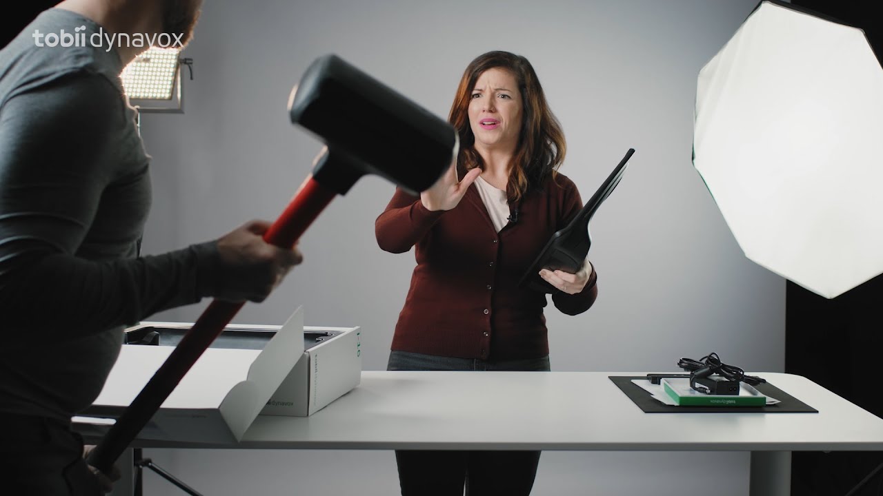 Unboxing Video  the Tobii Dynavox I-Series eye tracking-enabled speech generating device