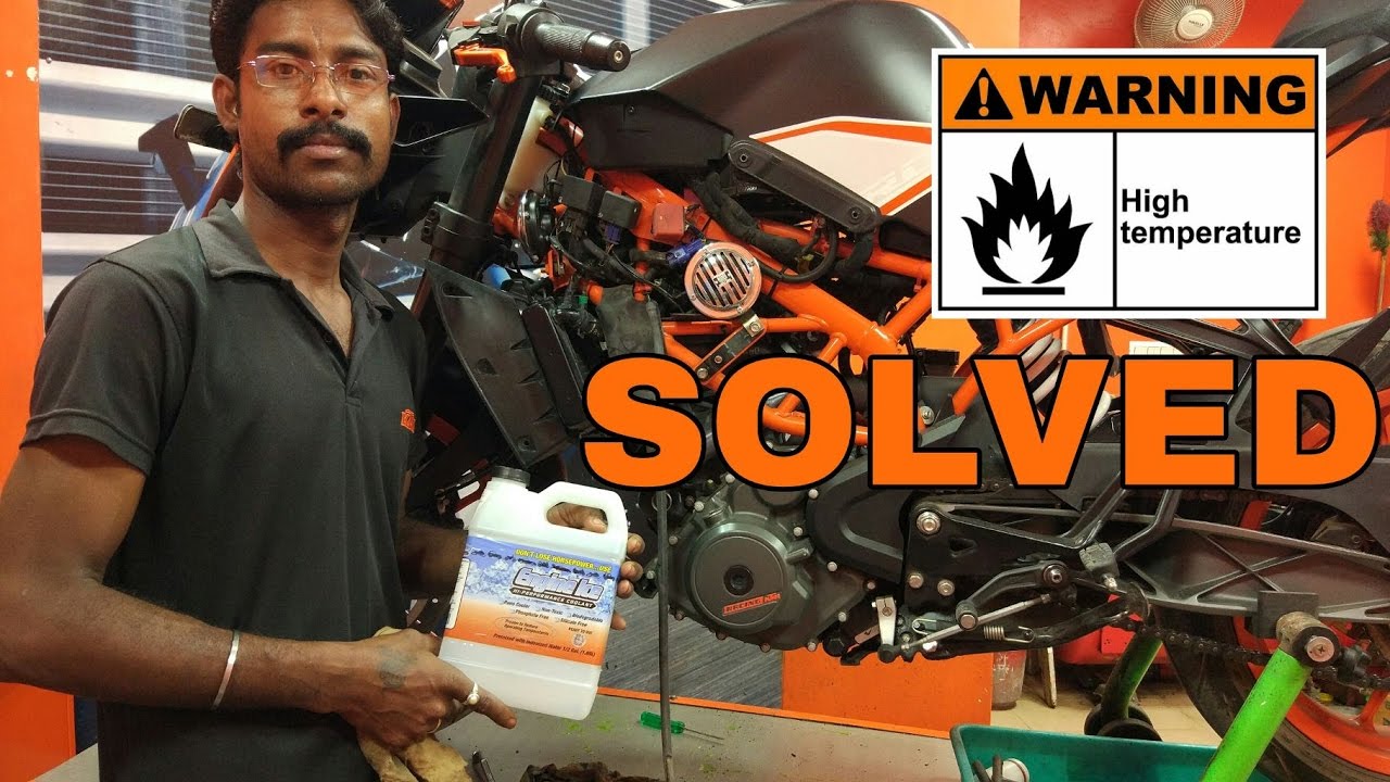 STAY COOL ON KTM 390//HEATING SOLUTION OF RC390// COOLANT CHANGE GUIDE//ENGINE ICE COOLANT