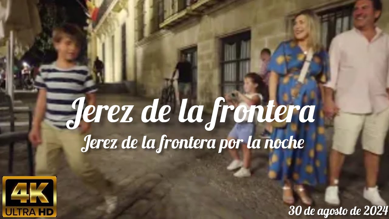 jerez de la frontera por la noche (jerez de la frontera) (4k) (30 de agosto de 2024)