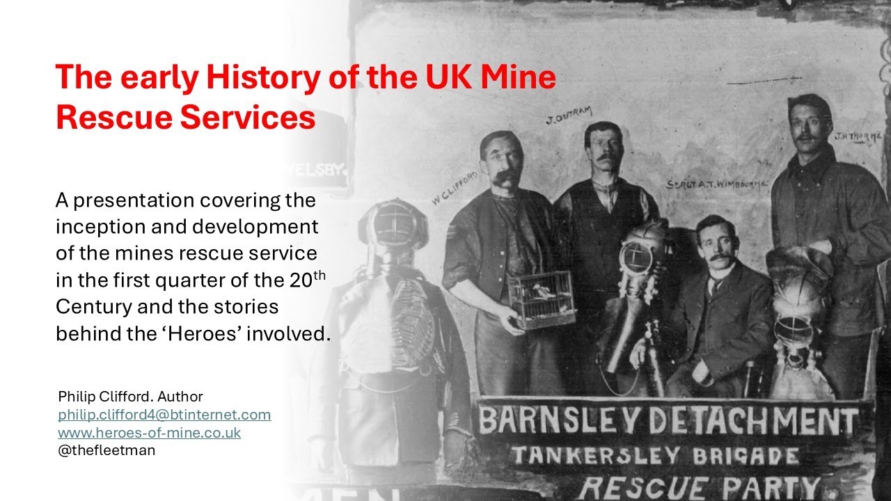 The early history of the UK Mines Rescue Service by Philip Clifford