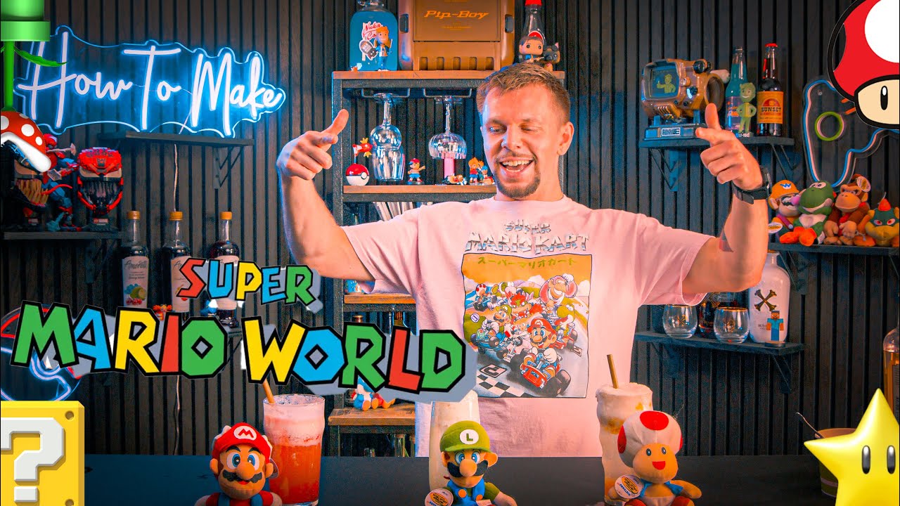 Приготовьте коктейли в стиле «Мира Марио» | Рецепты коктейлей Марио дома | SinCityBartender