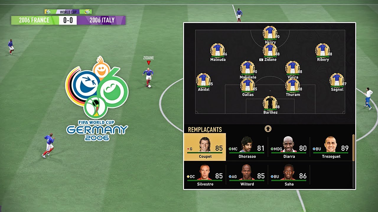 Je rejoue la COUPE DU MONDE 2006 avec la FRANCE sur FIFA 22 !