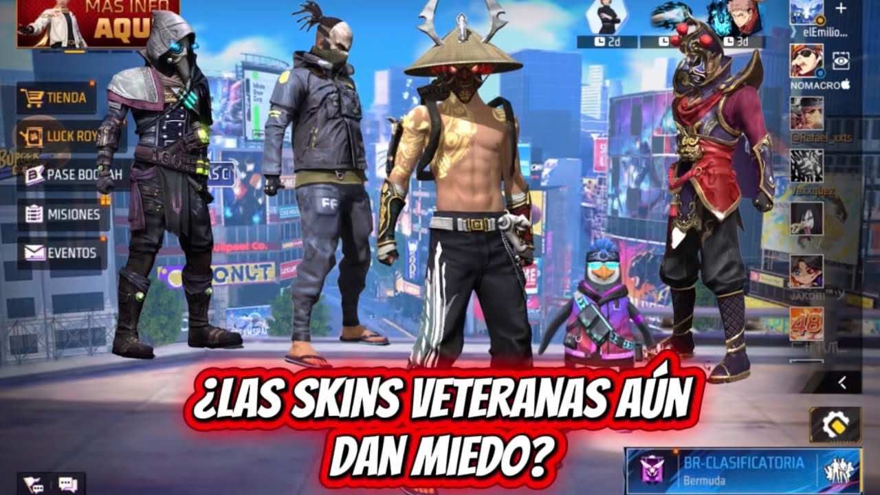 ¿AÚN DAN MIEDO LAS SKINS ANTIGUAS DE FREE FIRE?🤔-EfrénVaxx