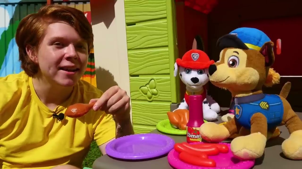 O&ugrave; mettre le barbecue? Jeux pour enfants avec la Pat Patrouille en jouets.