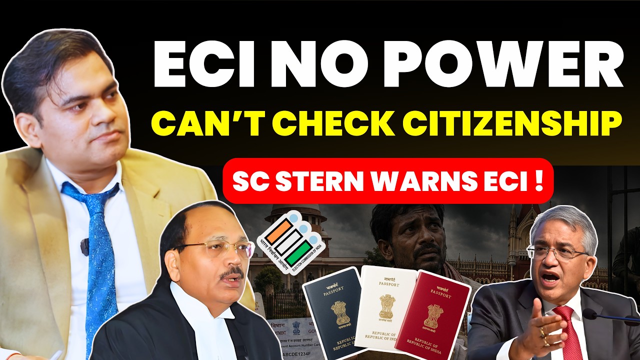 ECI BOWS DOWN TO SC! NO RIGHT TO CHECK CITIZENSHIP....SC LIMITS ECI POWER #supremecourtofindia