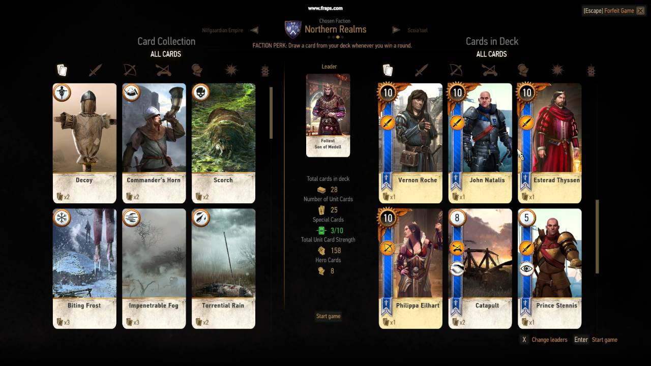 Witcher 3 Best Gwent Deck ft. Northern Realms