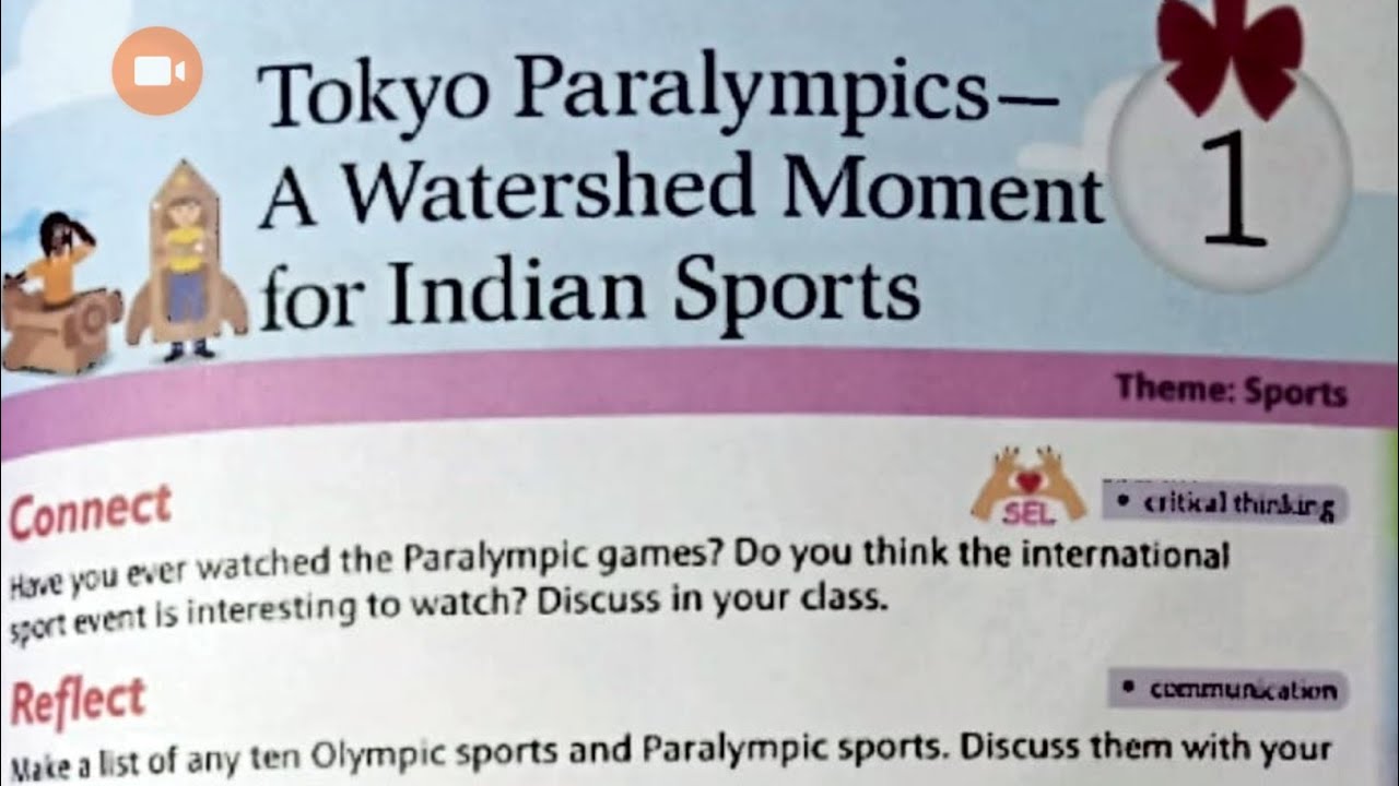 Tokyo Paralympics - A Watershed Moment for Indian Sports Class 7 l New Images Next Class 7th