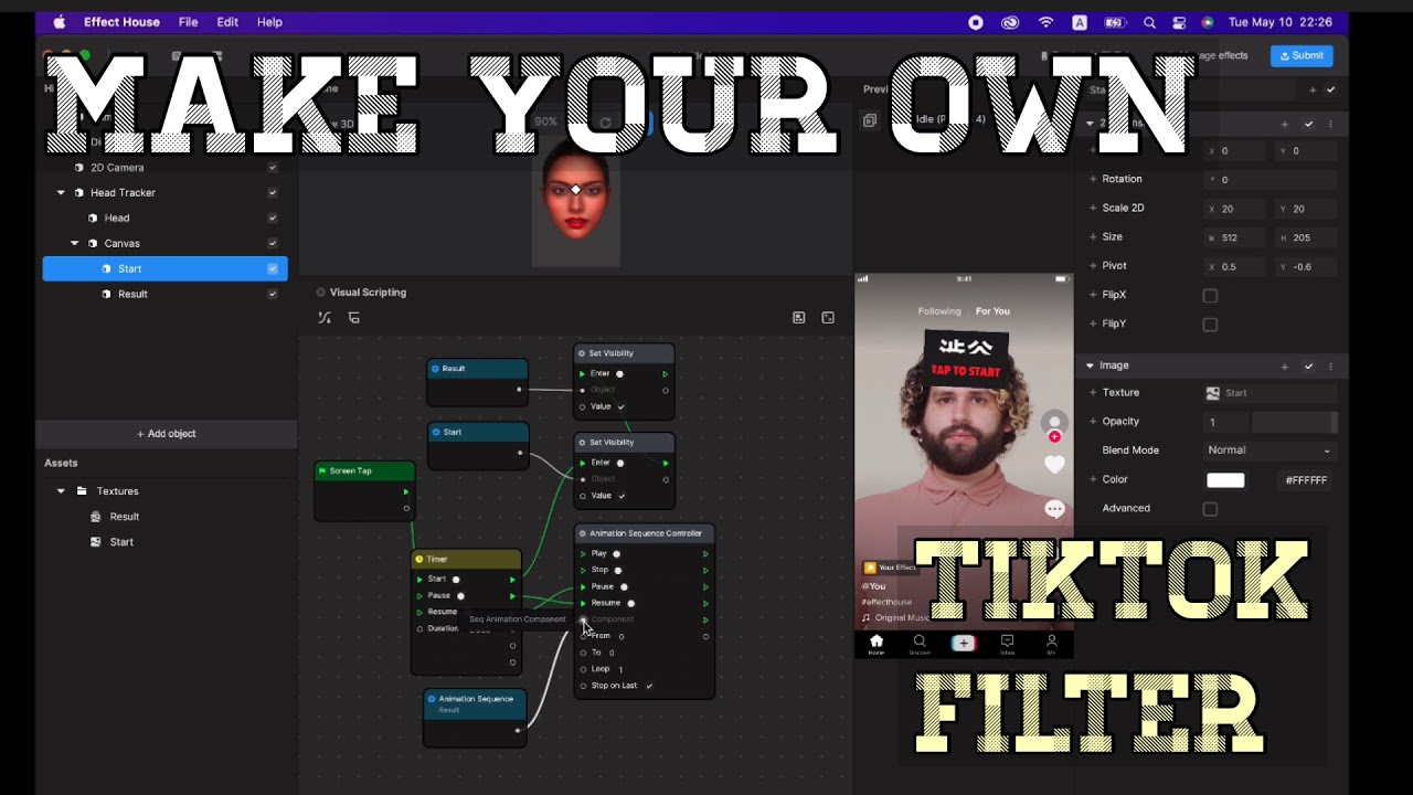 [TikTok Filters]This is how TikTok Filters are created -EASY Tutorial [Effect House]