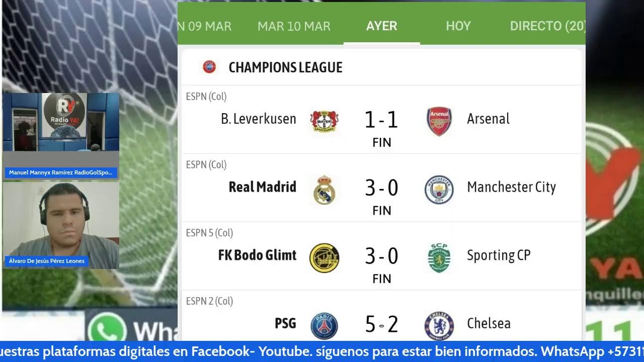 Real Madrid Bodo y PSG anadores en Champions Cartagena lista para Libertadores