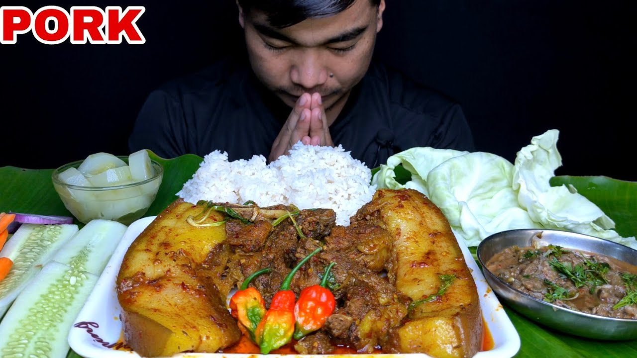 Pork Belly Fat Curry 🤤 In Manipur Style //