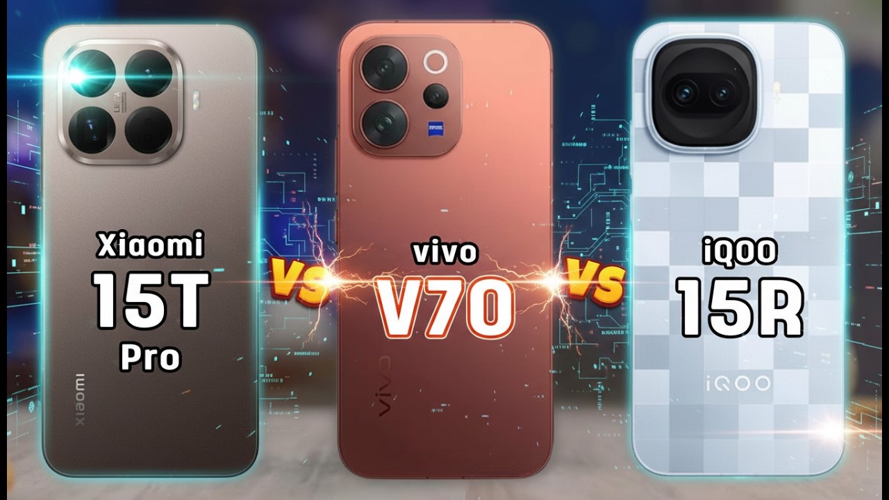 Xiaomi 15T Pro vs vivo V70 vs iQOO 15R