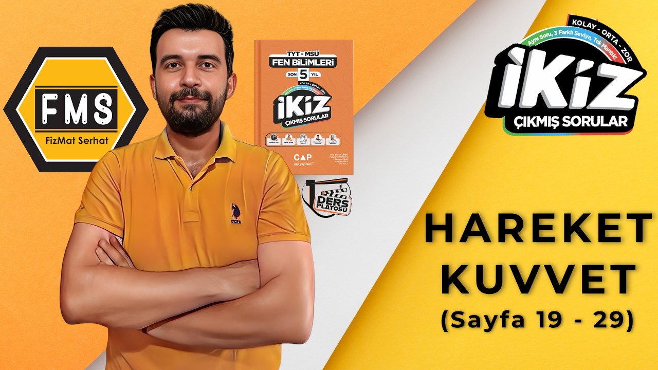 SON 5 YIL İKİZ ÇIKMIŞ SORULAR FEN BİLİMLERİ - FİZİK | HAREKET ve KUVVET #fizik #tyt #yks #ikiz