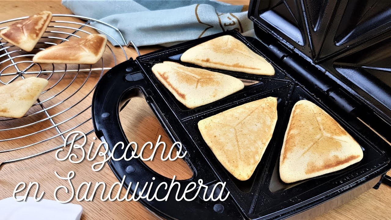 Un rico Bizcocho Fácil y Rapido que te sorprenderá. Bizcocho en sandwichera