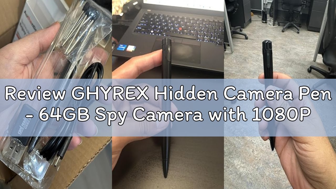 Review GHYREX Hidden Camera Pen - 64GB Spy Camera with 1080P Full HD Video | Mini Nanny Cam for Home