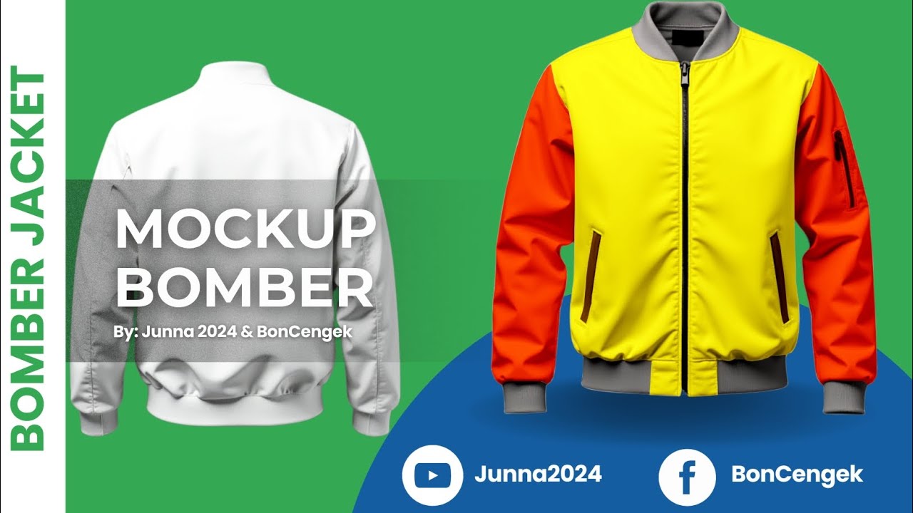 Template Mockup Jaket Bomber