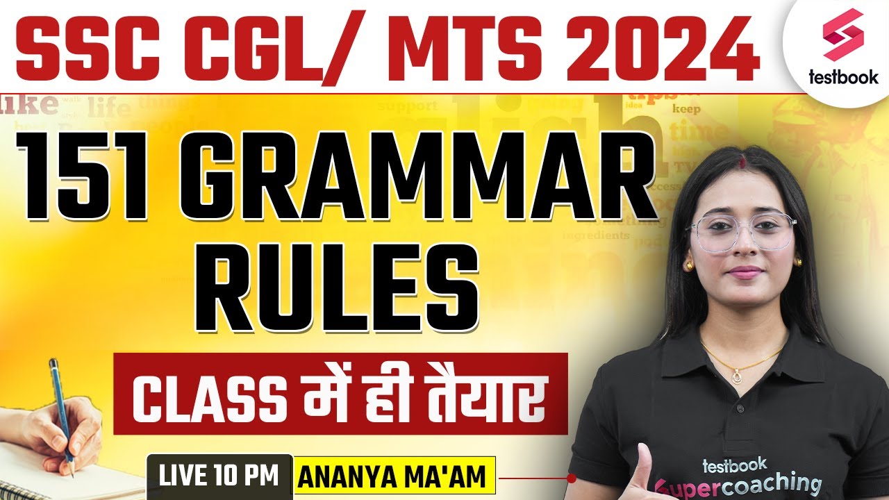 151 English Grammar Rules for SSC CGL & MTS 2024 | English Grammar for SSC Exams 2024-25 by Ananya