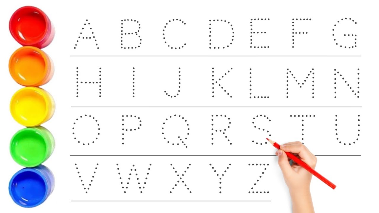 A for Apple Song 🍎 | Bachchon Ki Pyaari ABCD alphabet learning rhymes with dotted lines 