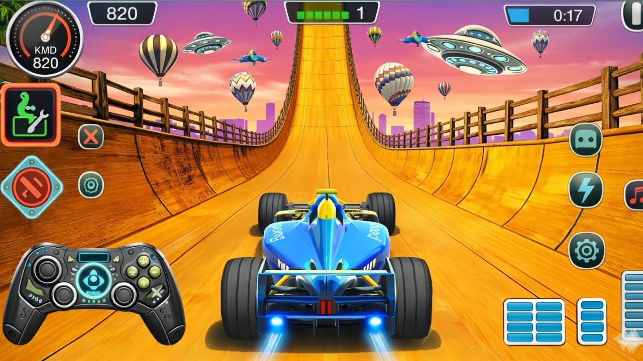 Formula Car Racing Stunt 3D | Impossible Stunts on Sky Track!