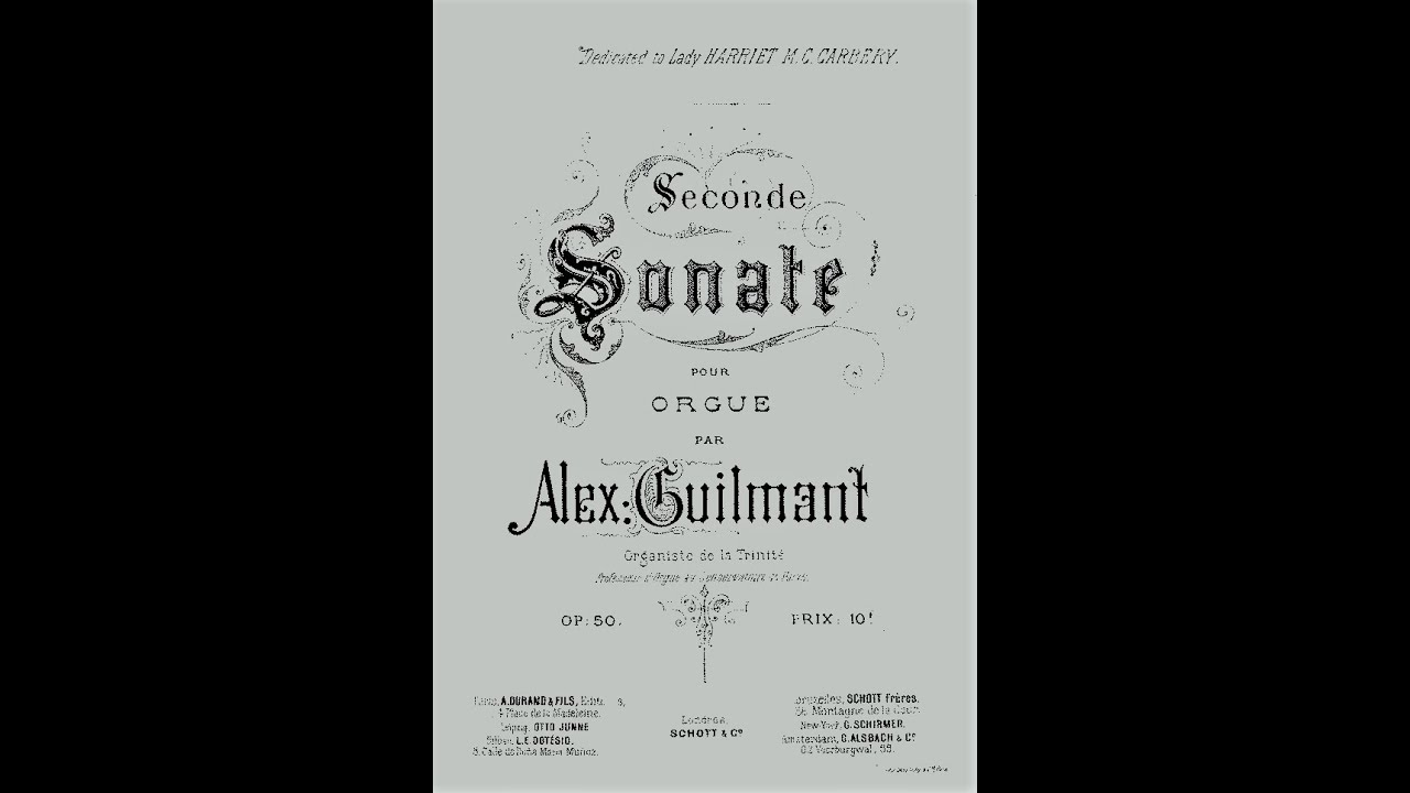 Alexandre Guilmant: Sonate Nr.2 in D-Dur - Hans Uwe Hielscher an der Orgel der Marktkirche Wiesbaden
