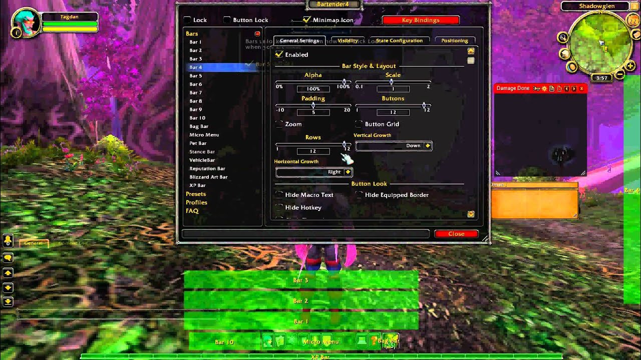 World of Warcraft: How to setup and use Bartender (addon)