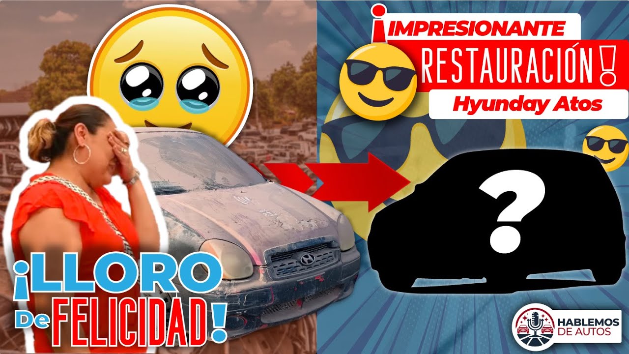 ¡Transformamos este Hyundai Atos y la dueña lloró de felicidad! | Impresionante Restauración 🚗✨