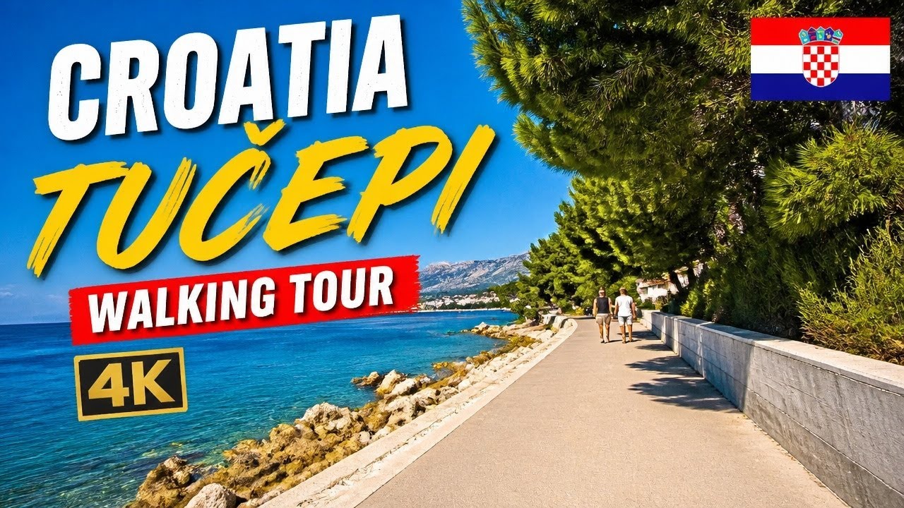 Croatia 🇭🇷 Tučepi 4K Walking Tour