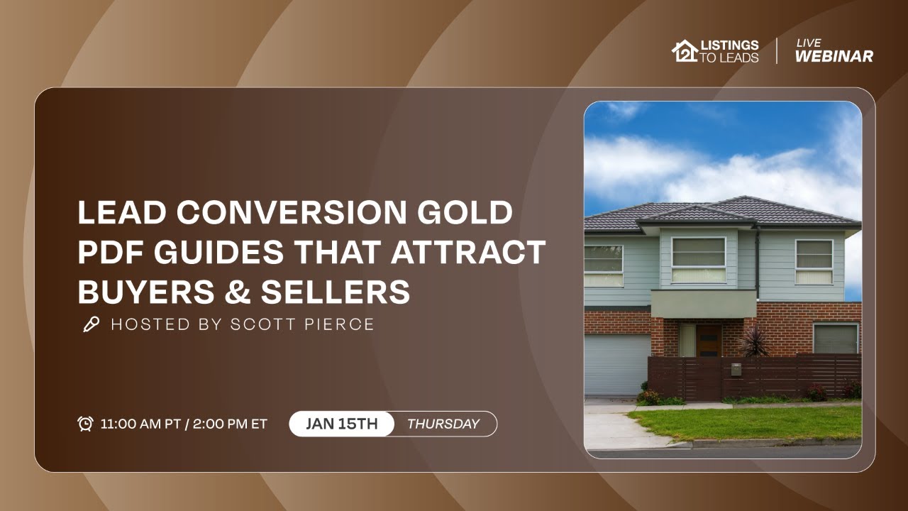 Lead Conversion Gold PDF Guides That Attract Buyers & Sellers