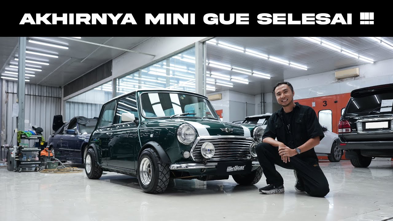 AKHIRNYA RESTORASI MINI KLASIK BERAKHIR DISINI . Mini Rover Classic Mr Bean British Racing Green