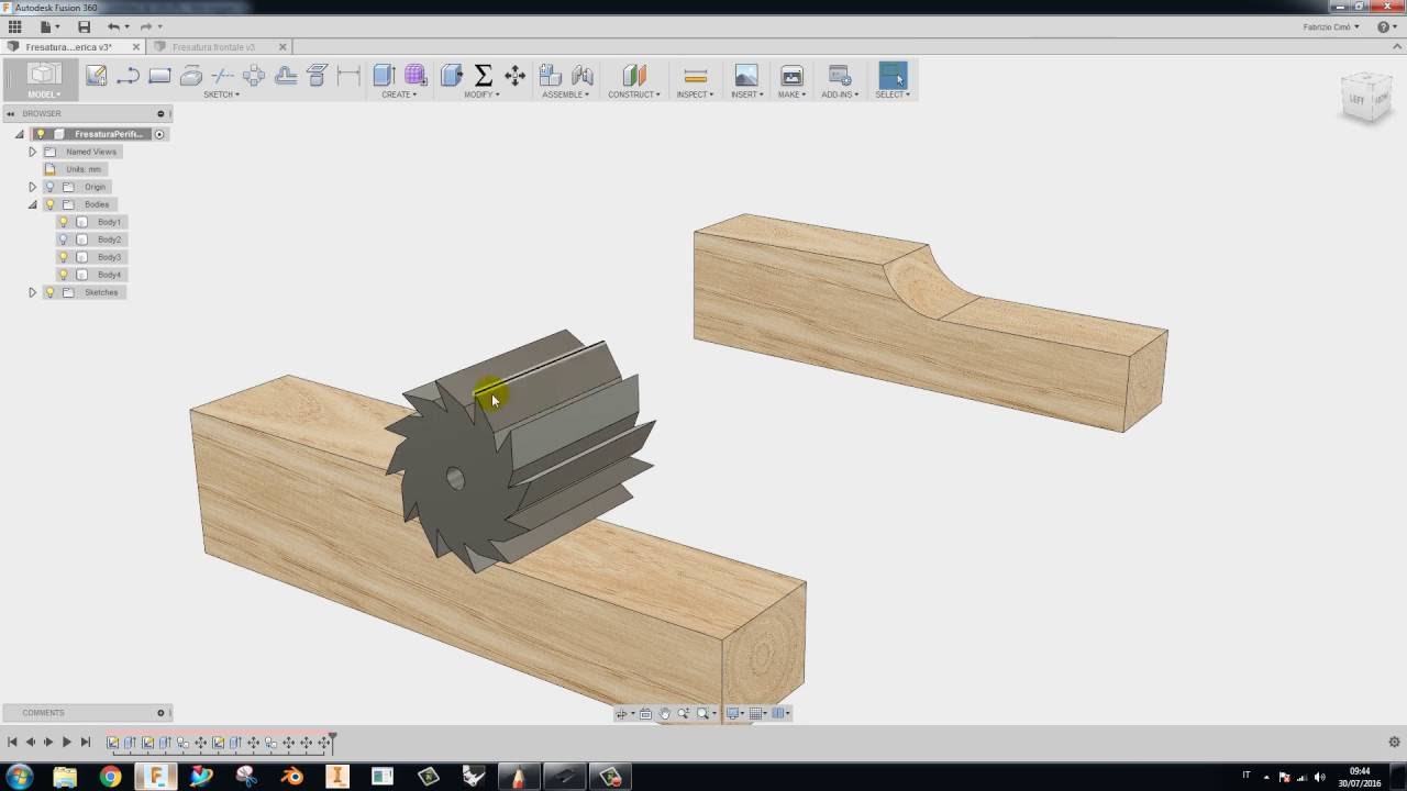 Fusion 360 Lezione 32 - Intro al CAM Fresatura Concordanza/Discordanza