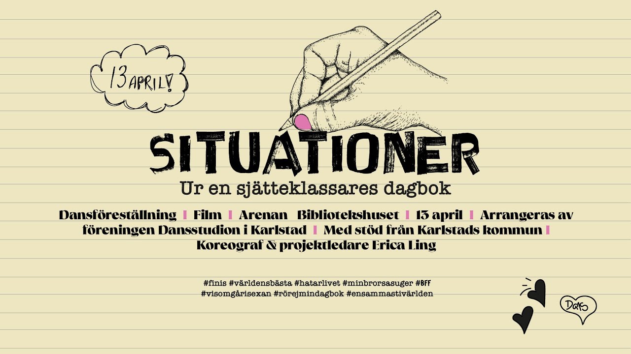 Föreställningen Situationer - ur en stjätteklassares dagbok