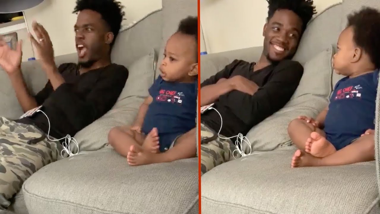 Esta conversa entre um pai e seu bebê é simplesmente adorável!
