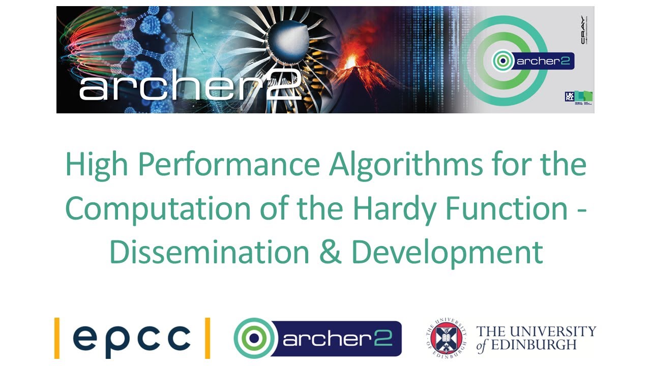 ARCHER2 High Performance Algorithms for the Computation of the Hardy Function
