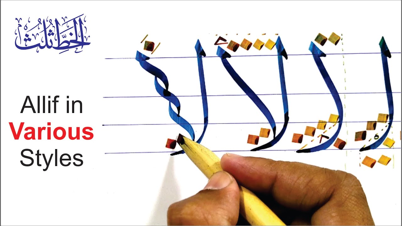 Arabic calligraphy-Thuluth (Sulus) script Part-1