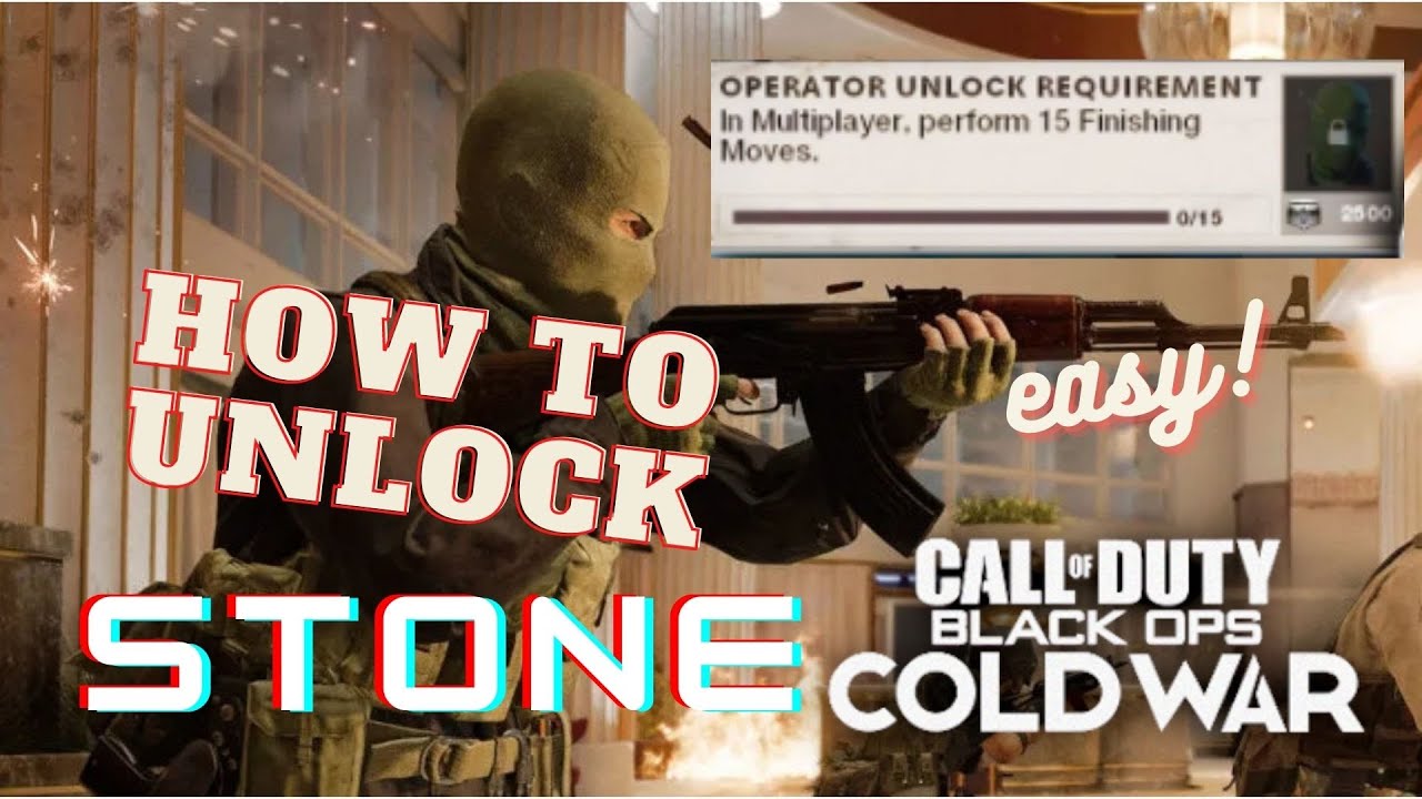 How To Unlock STONE operator (call Of Duty CW)