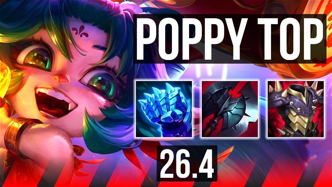 POPPY vs NASUS (TOP) | 32K damage | EUW Master | 26.4