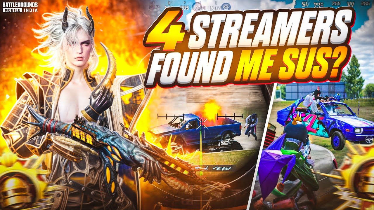 4+ Pro Streamer’s Found me SUS‼️ Zodd vs 4 Streamer’s in Conqueror Lobby🔥 - Fastest 1v4 Clutches