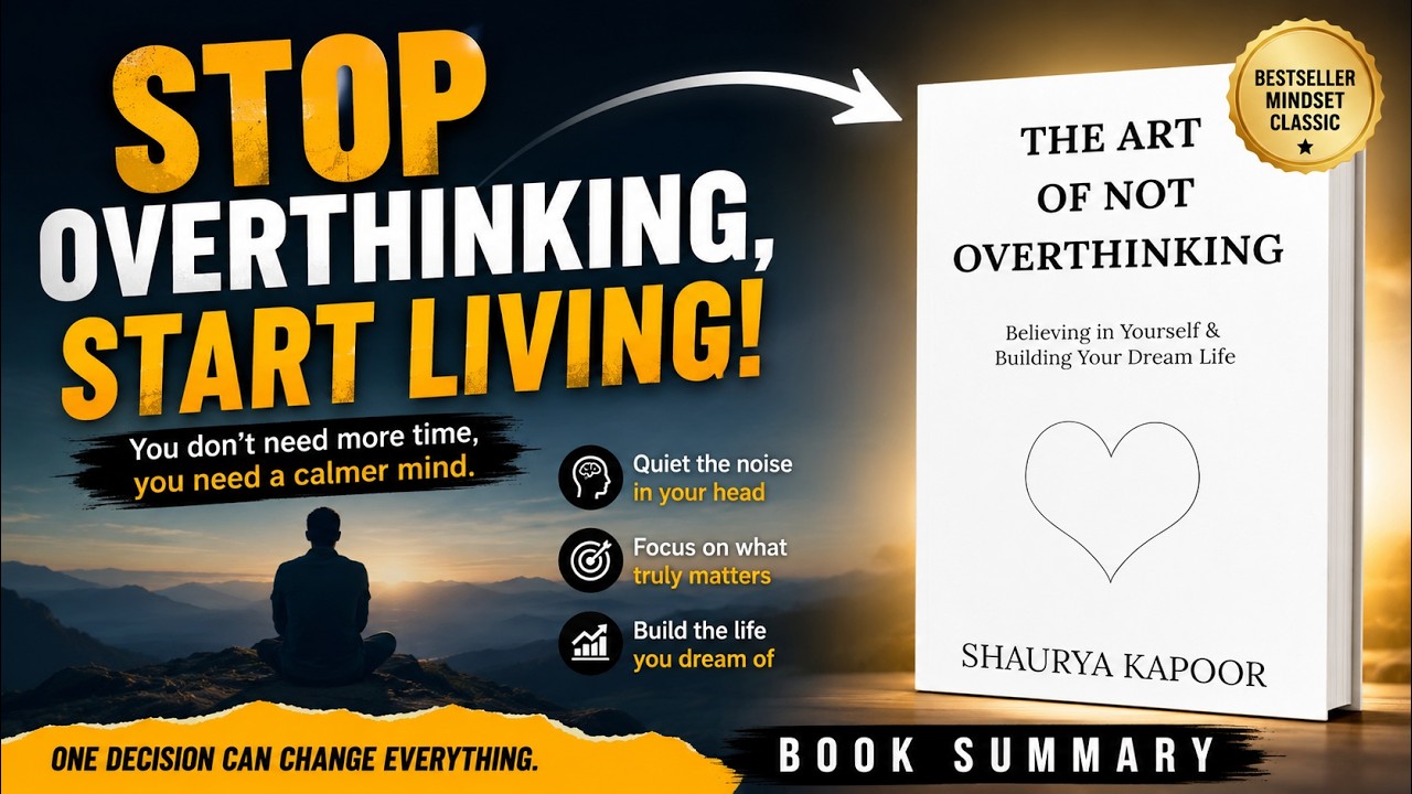 The Art of Not Overthinking by Shaurya Kapoor | Book Summary