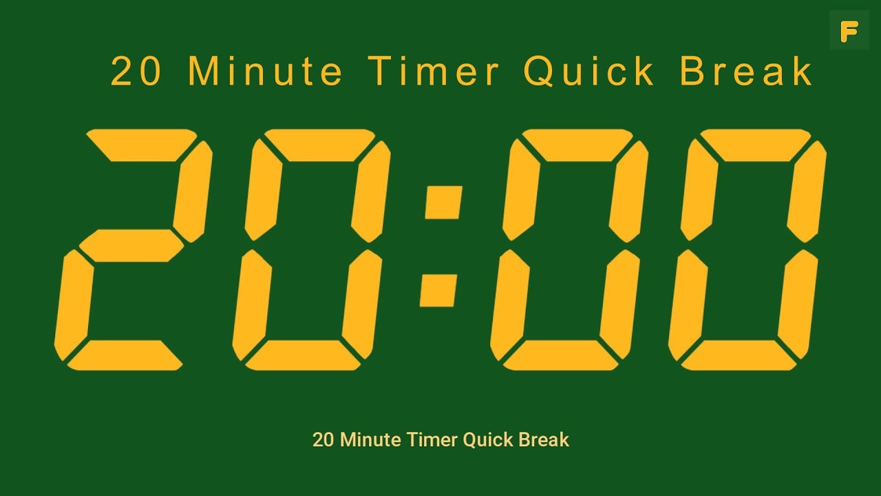 20 Minute Timer Quick Break