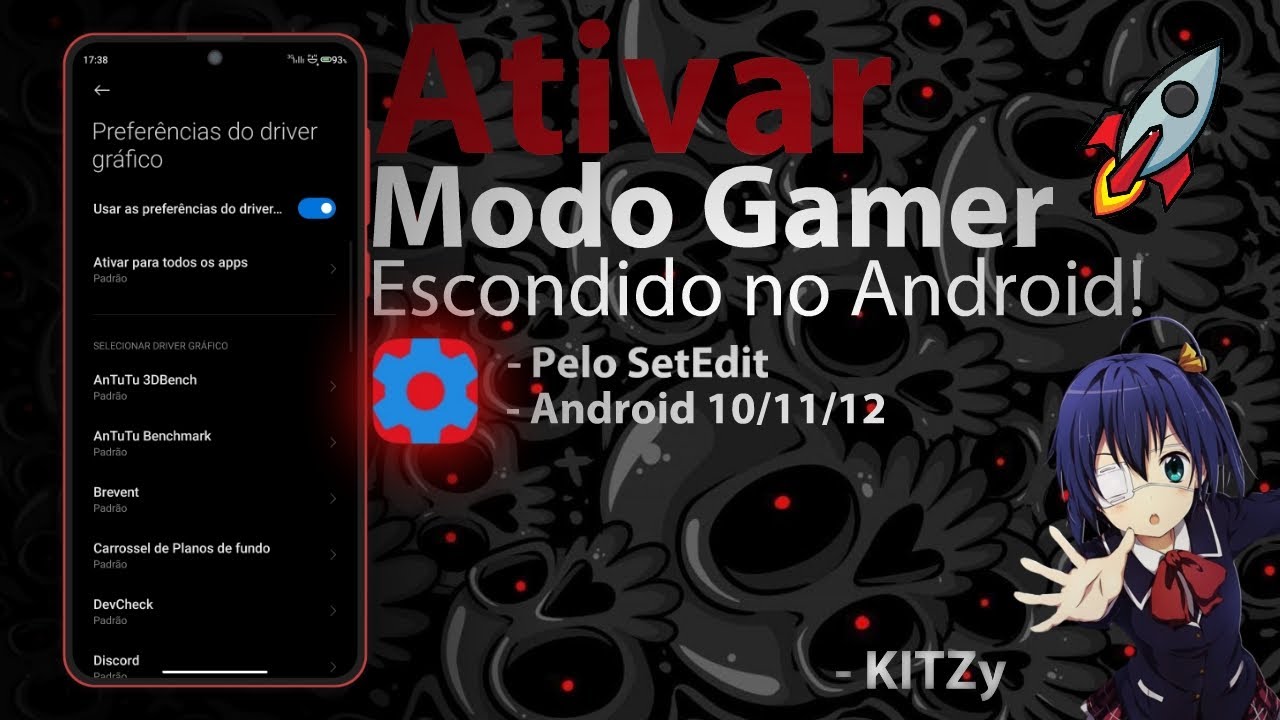ATIVE DRIVER GAMER ESCONDIDO NO SEU APARELHO! | Tenha muita performance em seus jogos 🤯🎮