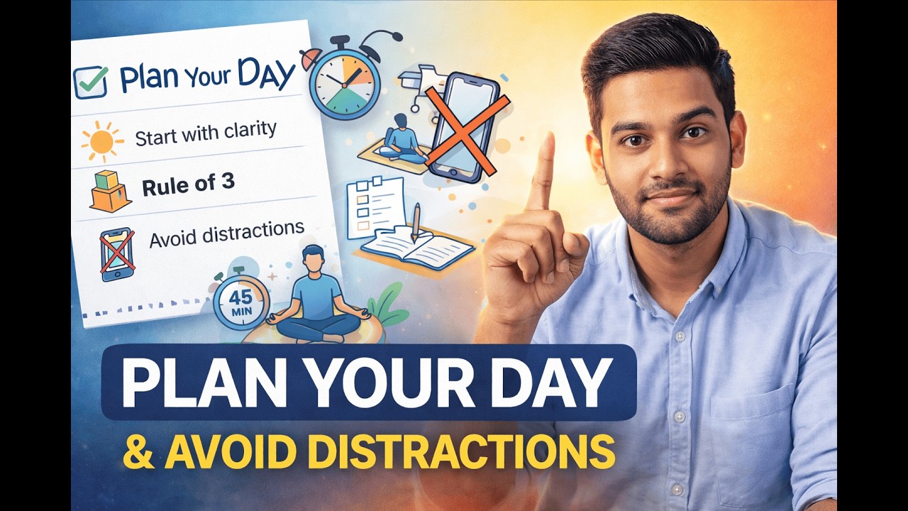 🔥How to Plan Your Day Effectively | Make a To-Do List & Avoid Distractions