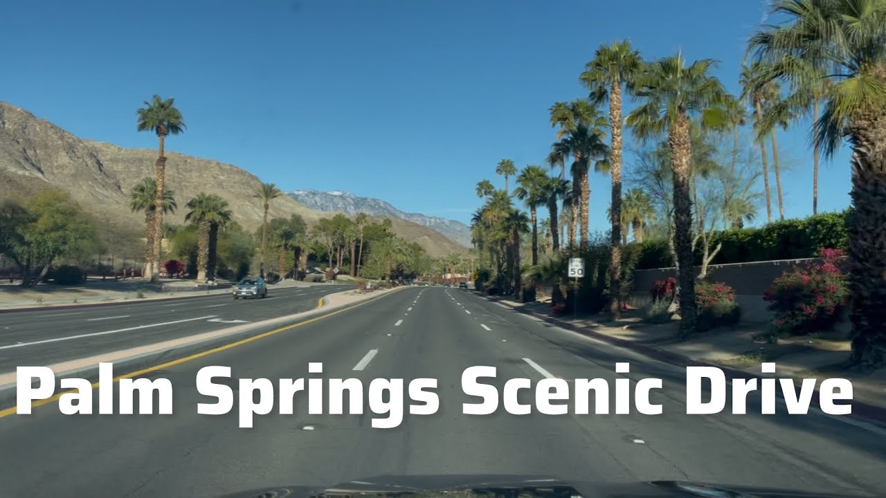Scenic Drive through Palm Springs California