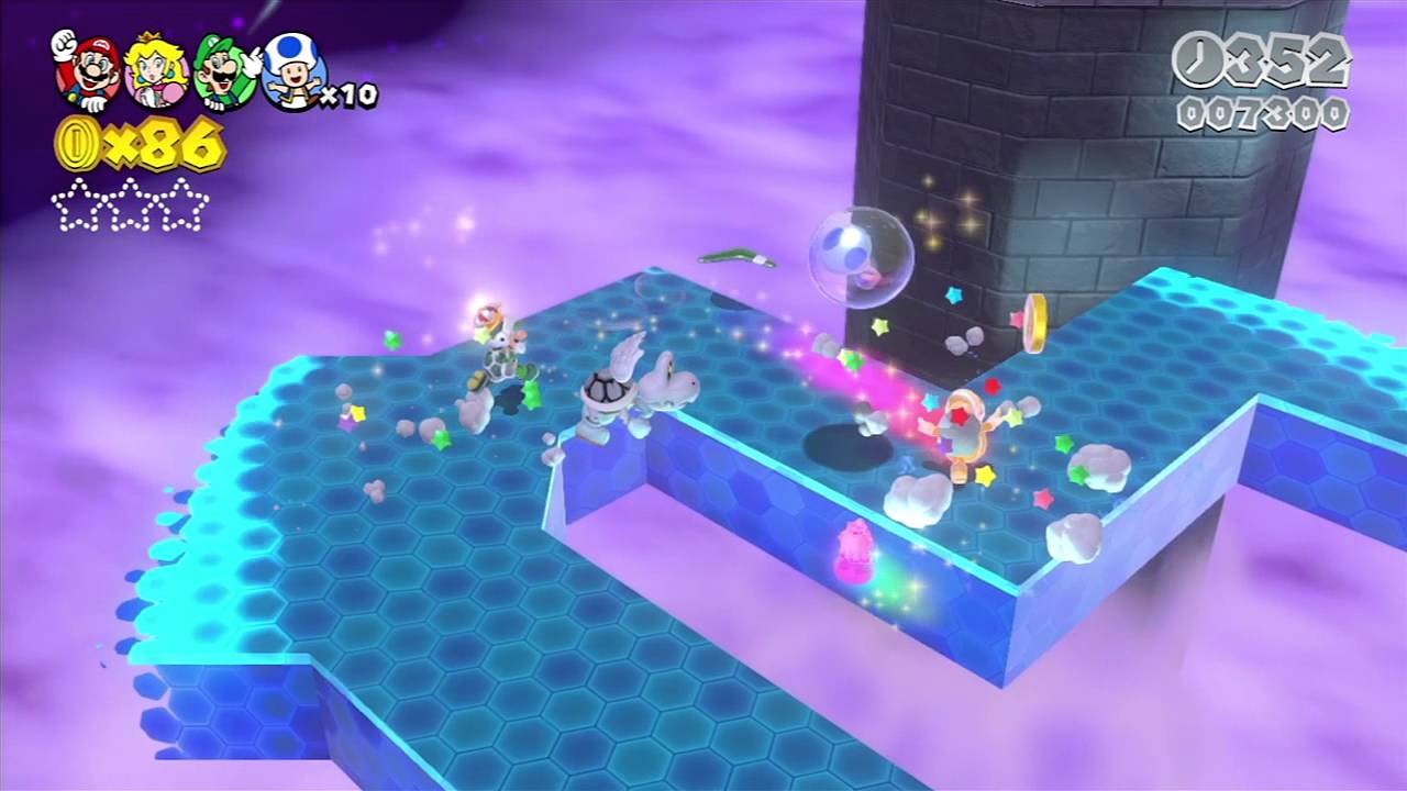 Super Mario 3D World Four-Player Playthrough - World Bowser (Part 1)