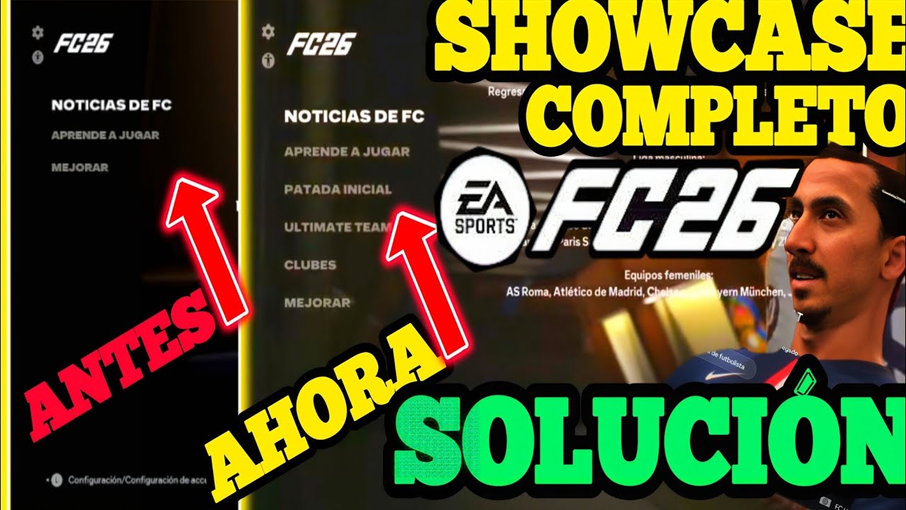 COMO JUGAR EA SPORTS FC 26 SHOWCASE COMPLETO - TUTORIAL SOLUCI&Oacute;N ✅